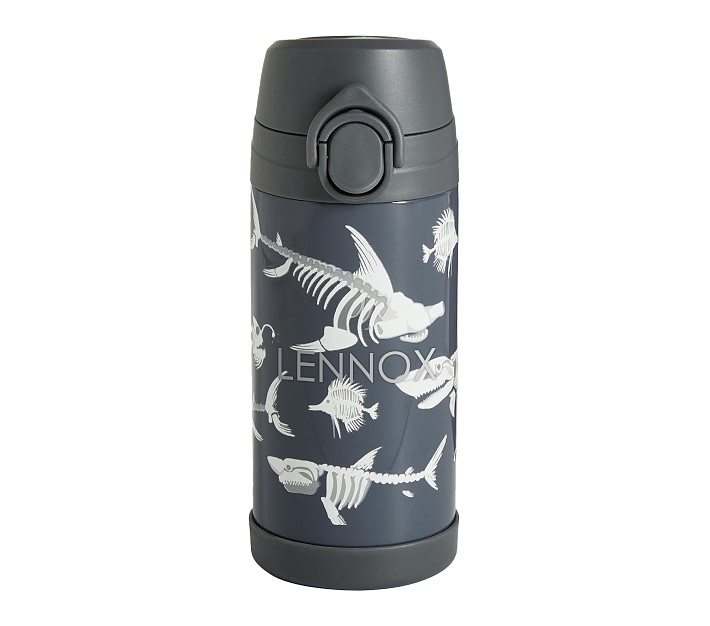 Pottery Barn Kids Mackenzie Gray Space Flight Glow-in-the-Dark Water Bottle