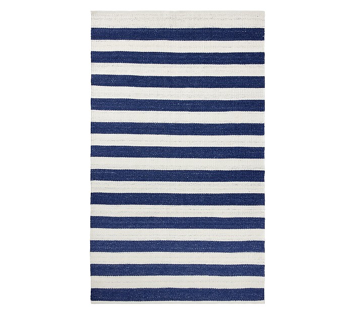 Multi Striped Cotton Tea Towel with Ruffle (Set of 3 Colors)