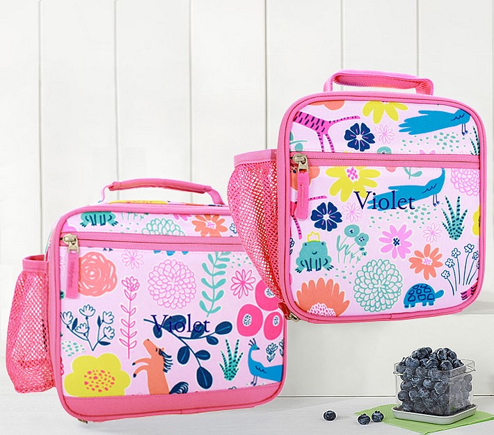 Mackenzie Pink Sasha's Garden Lunch Boxes