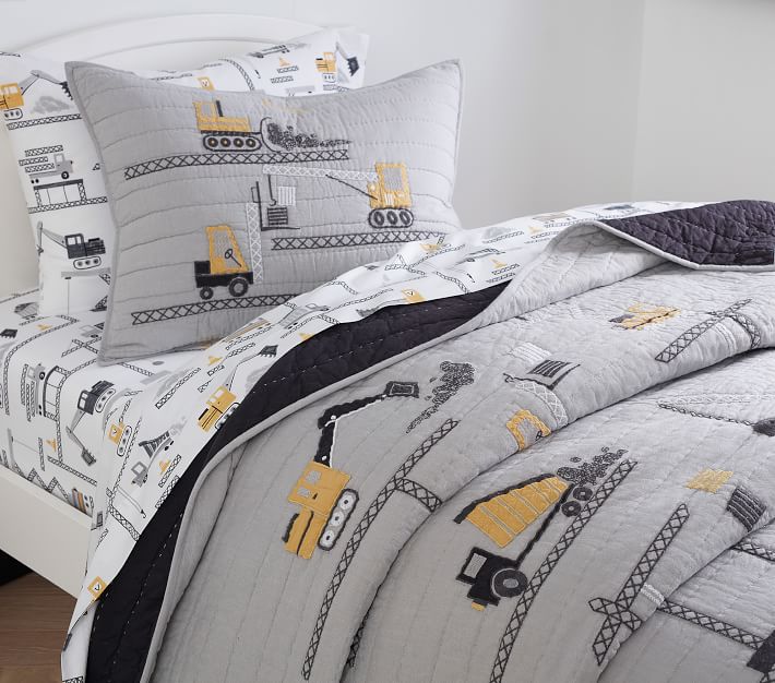 Pottery barn construction bedding sale