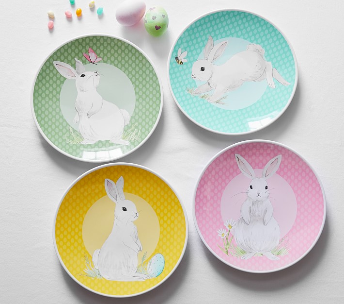 Springtime Bunny Plates