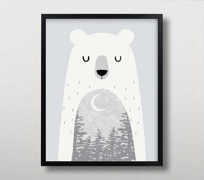 Minted&#174; Goodnight Bear Framed Art by Oma N. Ramkhelawan