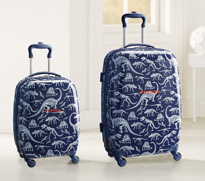 Mackenzie Blue/Gray Dino Hard Sided Luggage