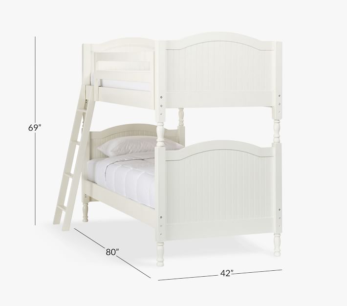 White bunk beds pottery on sale barn