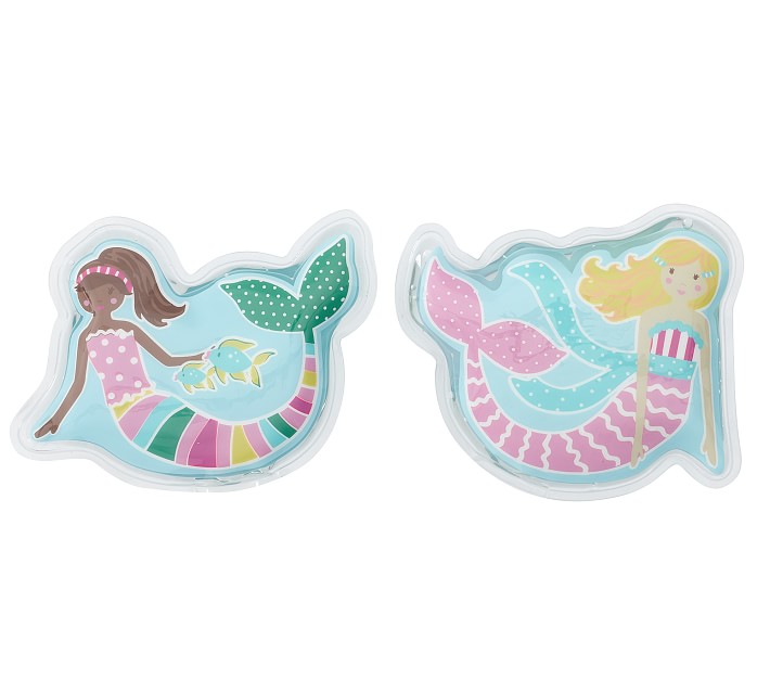 Glow-in-the-Dark Mermaids Soft Freezer Packs, Set of 2
