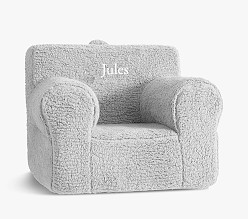Oversized Anywhere Chair®, Gray Cozy Sherpa