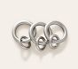 Curtain Round Rings - Set of 10