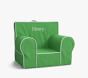 Kids Anywhere Chair&#174;, Green with White Piping Slipcover Only