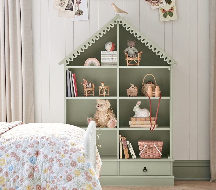 Pottery barn shop bookshelf dollhouse