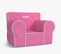 Oversized Anywhere Chair&#174;, Bright Pink with White Piping