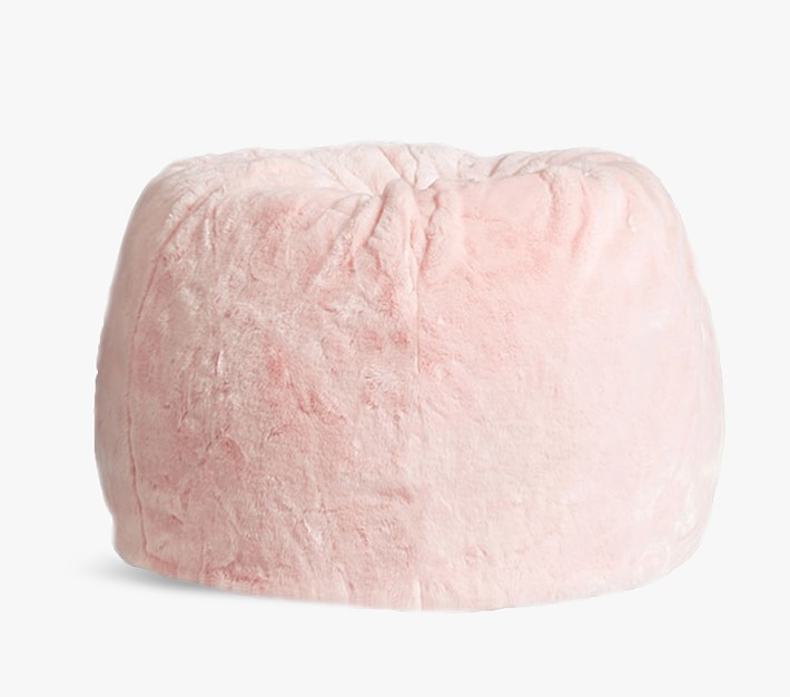 Anywhere Beanbag&#8482;, Pink Faux Fur Slipcover Only