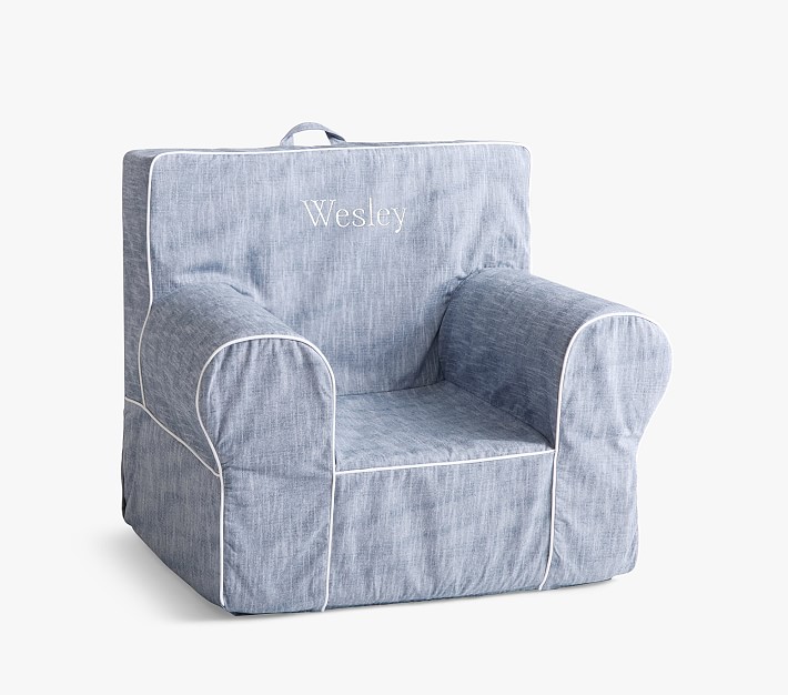 Anywhere Chair&#174;, Chambray with White Piping