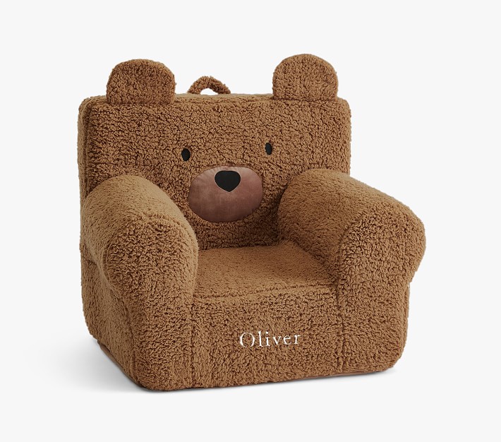 Kids Anywhere Chair&#174;, Caramel Sherpa Bear Slipcover Only