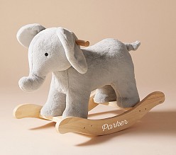 Elephant Critter Plush Nursery Rocker