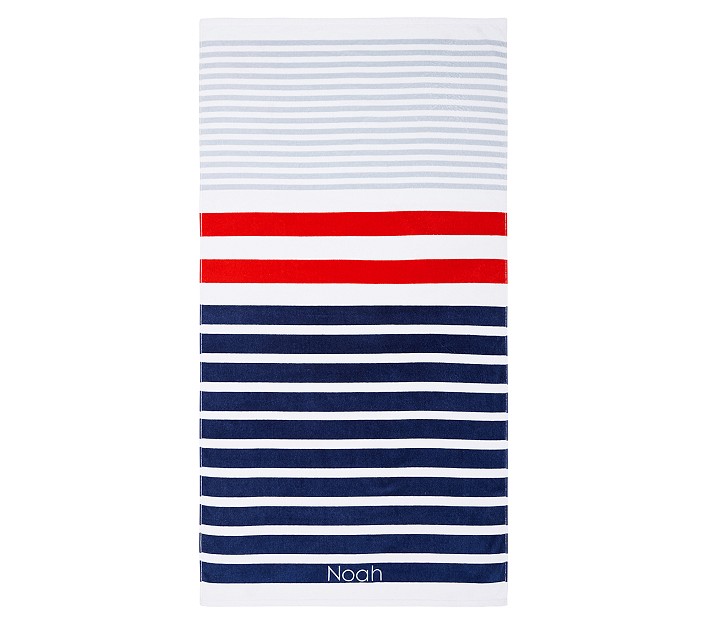 Multi Stripe Kid Beach Towel