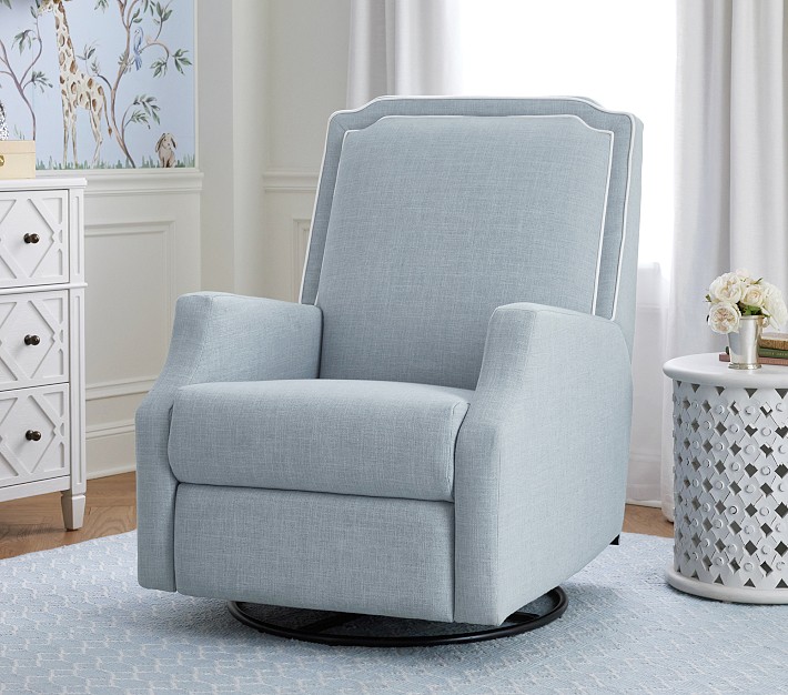 AERIN Fleur Manual Power Swivel Recliner