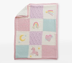 Unicorn Heirloom Baby Blanket