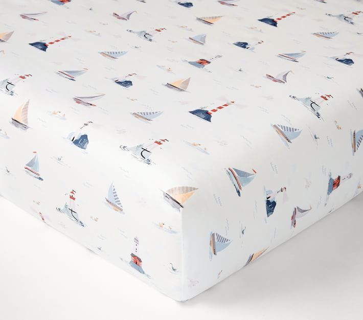 Sailboat crib outlet bedding