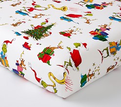 Dr. Seuss's The Grinch™ Organic Flannel Crib Fitted Sheet