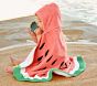 Watermelon Baby Beach Hooded Towel