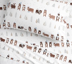 Flannel Winter Bear Organic Sheet Set & Pillowcases