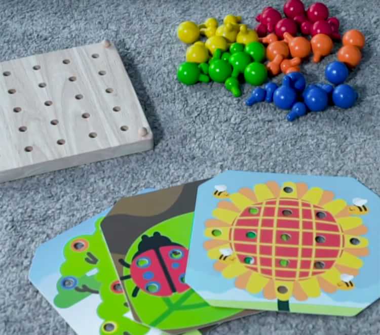 Plan Toys Creative Peg Board Pottery Barn Kids