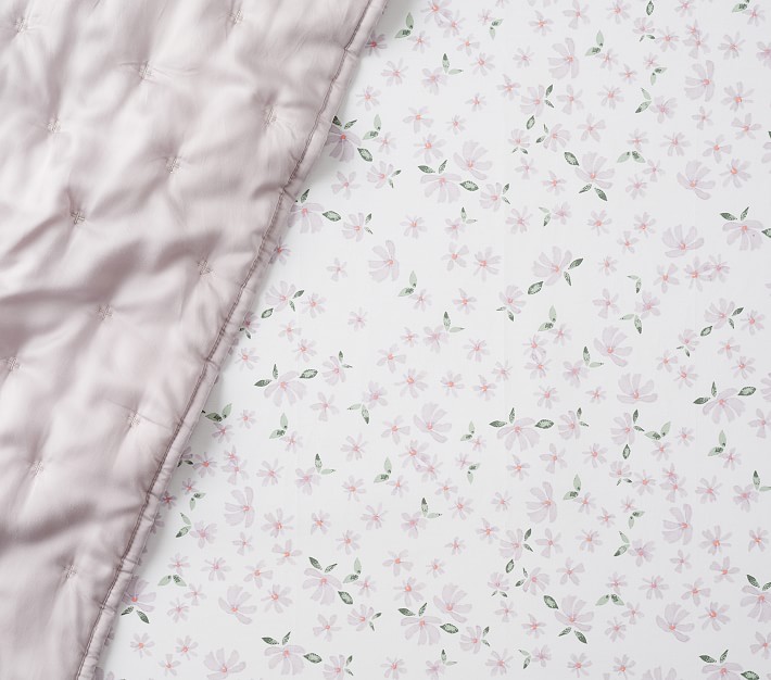 Meredith Tiny Floral Organic Crib Fitted Sheet