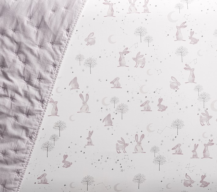 Bunny Organic Forest Crib Fitted Sheet