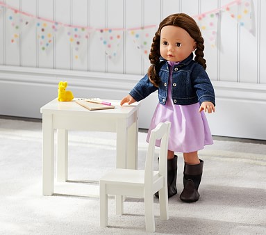 Doll desk deals and chair