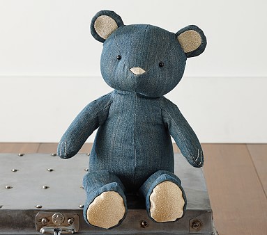 Denim teddy deals bear