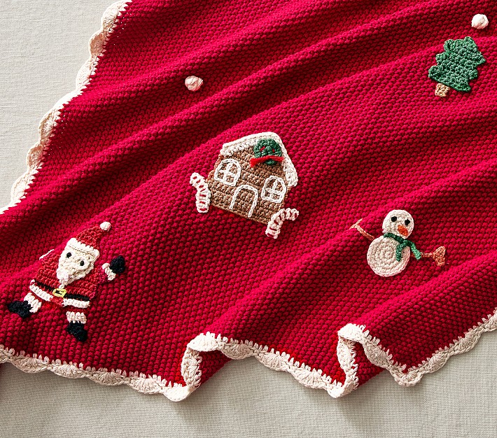 Christmas Crochet Baby Blanket Pottery Barn Kids