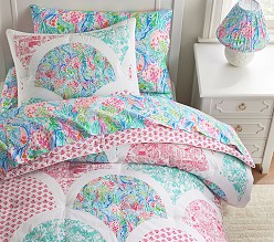Lilly Pulitzer Mermaid Cove Scalloped Comforter & Shams