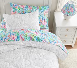 Lilly Pulitzer Tropical Shell Jacquard Quilt & Shams