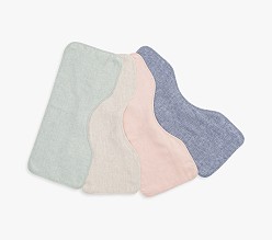 Linen Burp Cloth - Mixed Set of 4