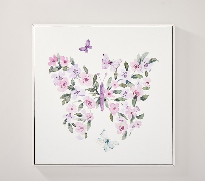 Floral Butterfly Wall Art