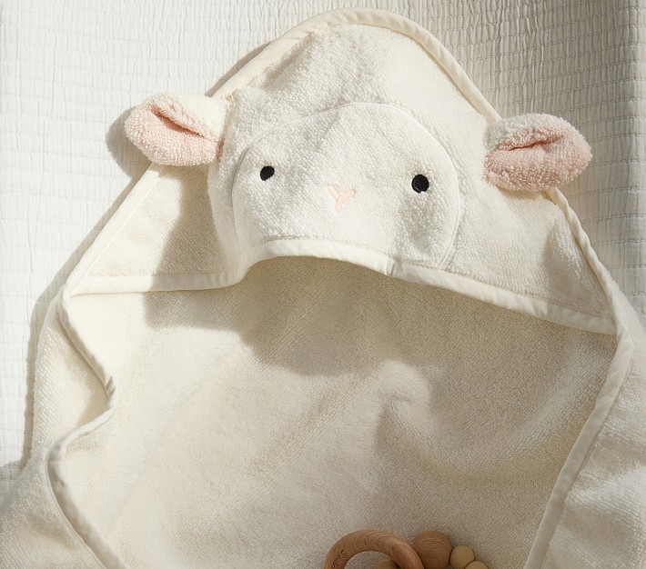 Super Soft Lamb Baby Hooded Towel And Washcloth