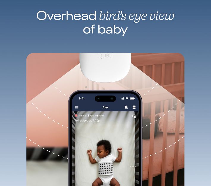 Overhead best sale baby monitor