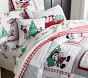 Disney Mickey Mouse Holiday Flannel Sheet Set &amp; Pillowcases