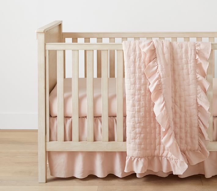 Pottery barn sale baby crib skirt