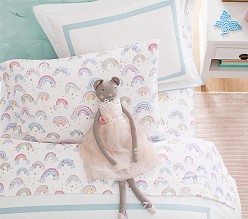 Rainbow Cloud Organic Flannel Sheet Set & Pillowcases
