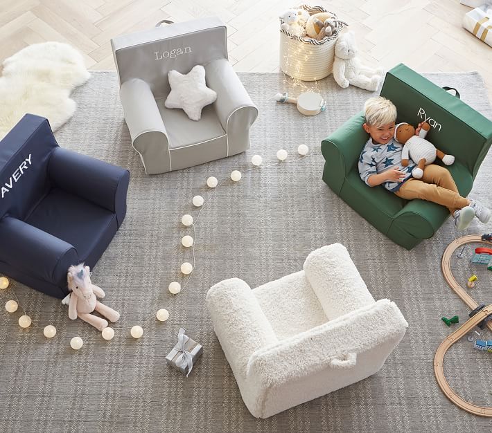 Pottery barn kids plush chair hot sale