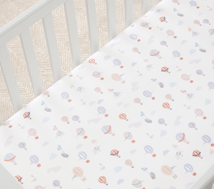 Hot air balloon store crib sheet