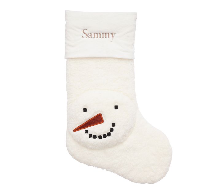 Sherpa fleece Christmas stocking, Simons Maison