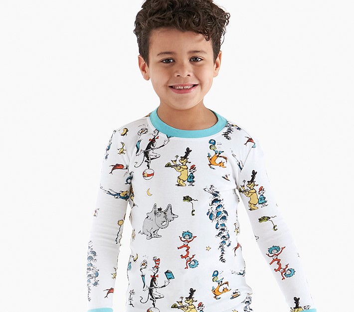 Dr. Seuss Long Sleeve Crew Neck Solid Printed Pajamas (Infant) 1 Pack 