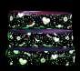 Mackenzie Rainbow Heart Galaxy Glow-in-the-Dark Packing Cubes, Set of 3