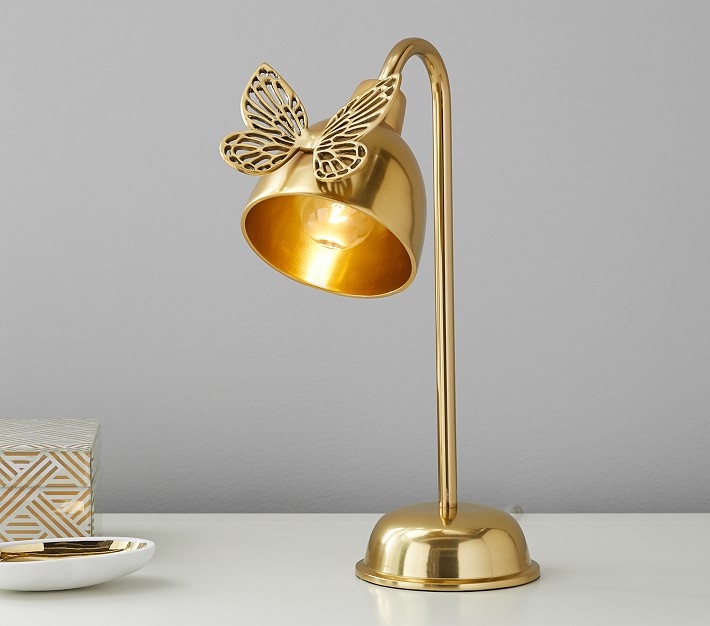 Gold butterfly deals lamp