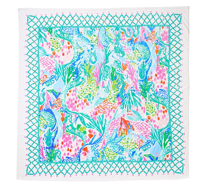 Lilly Pulitzer Mermaid Cove Family Towel
