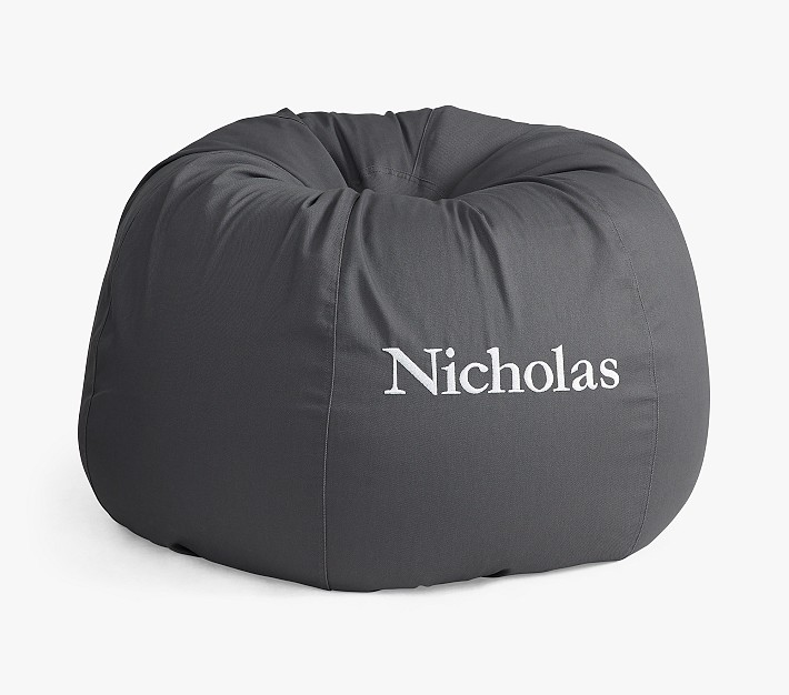 Anywhere Beanbag&#8482;, Charcoal Twill Slipcover Only