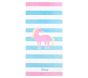 Unicorn Stripe Kid Beach Towel