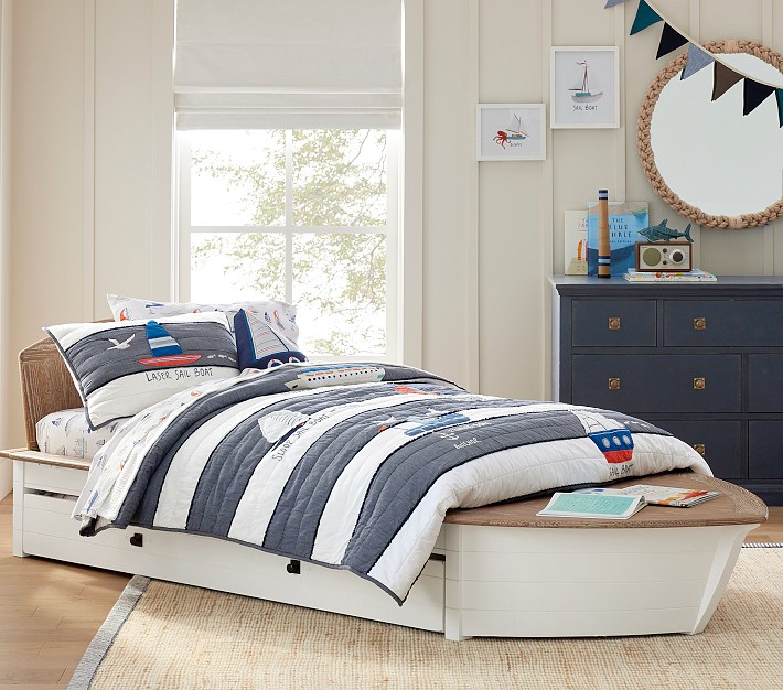 Pottery barn hot sale speedboat bed